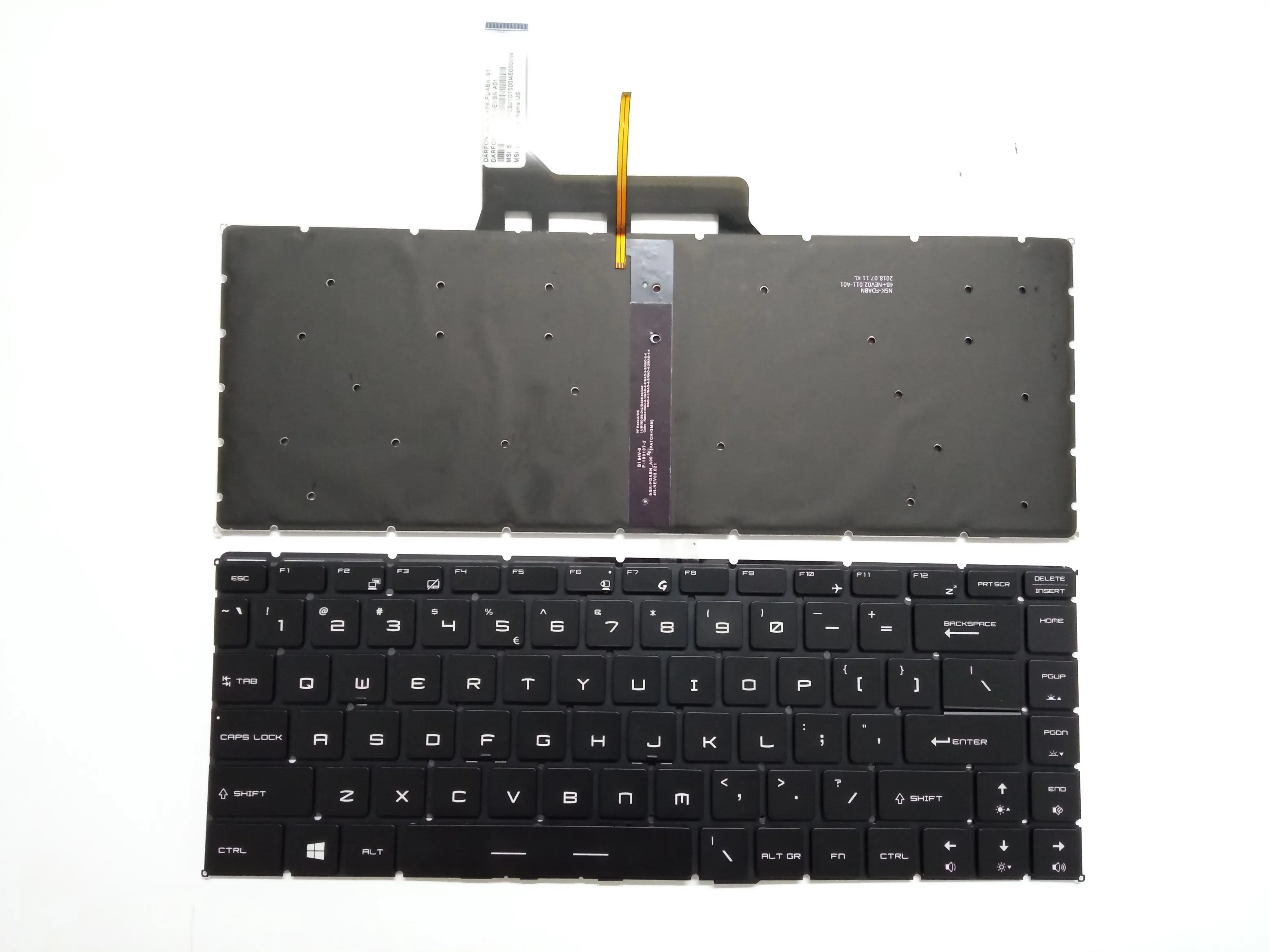 Picture of Laptop US keyboard forNew Replacement Keyboard Laptop For MSI GS65 BLACK Backlit US US Layout